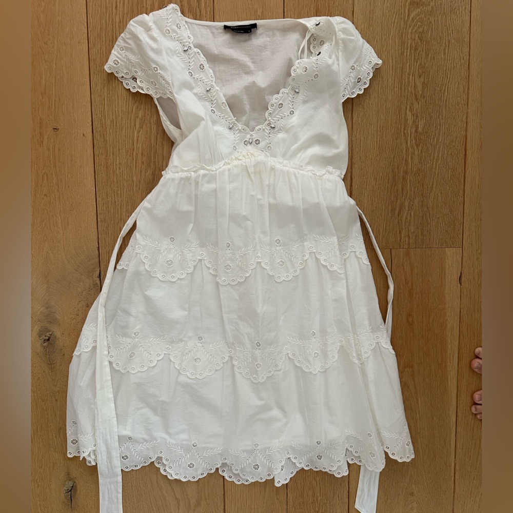 BCBG white lace dress